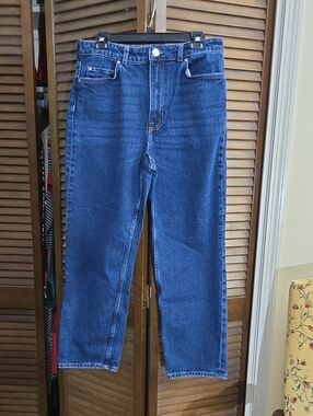 H&M Dark Blue Straight Leg Jeans